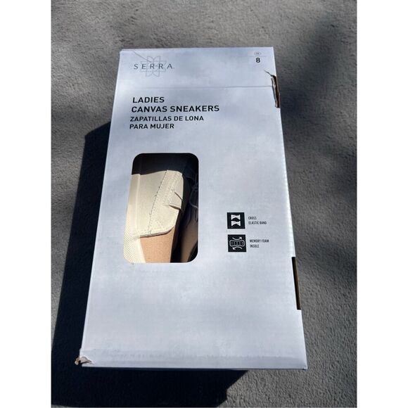 Serra Ladies 2-Tone Canvas Sneakers Woman’s Size 8 NEW - Picture 1 of 11